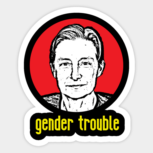 Judith Butler Sticker by RevolutionInPaint